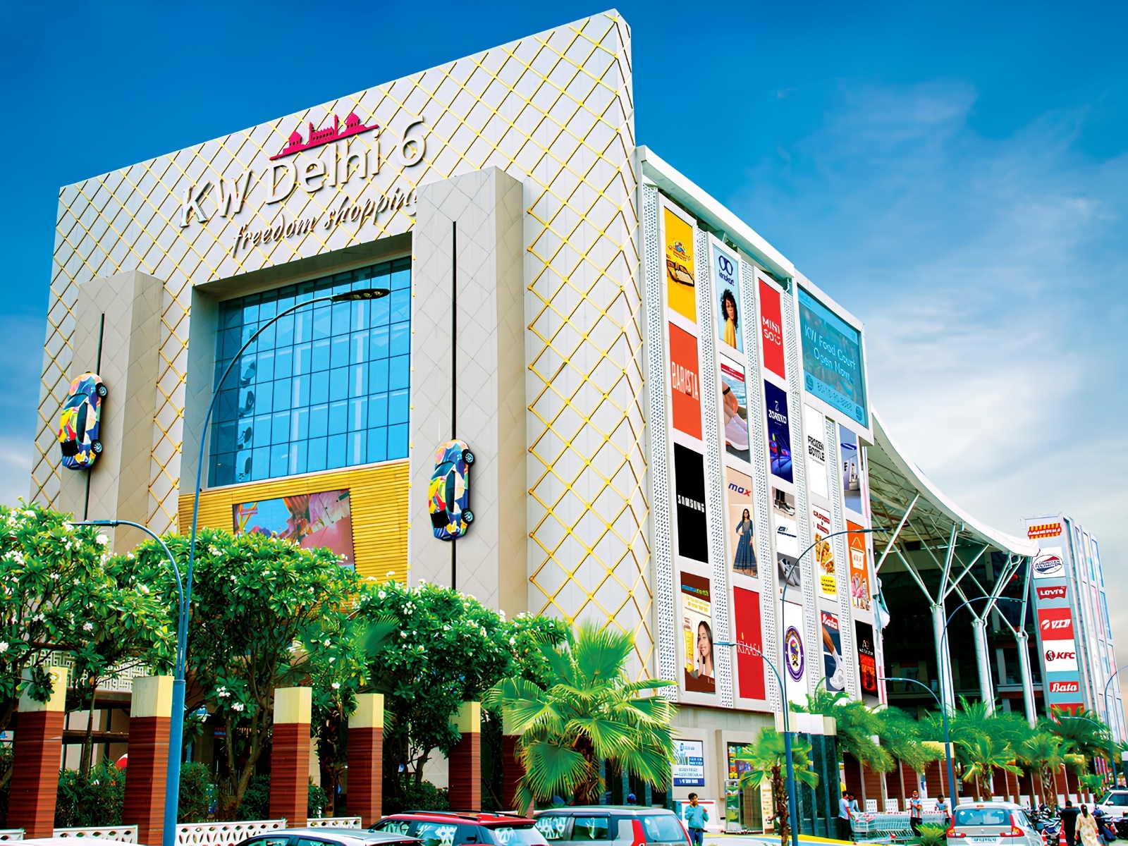 KW Delhi 6 — funnel-shaped commercial landmark in Raj Nagar Extension