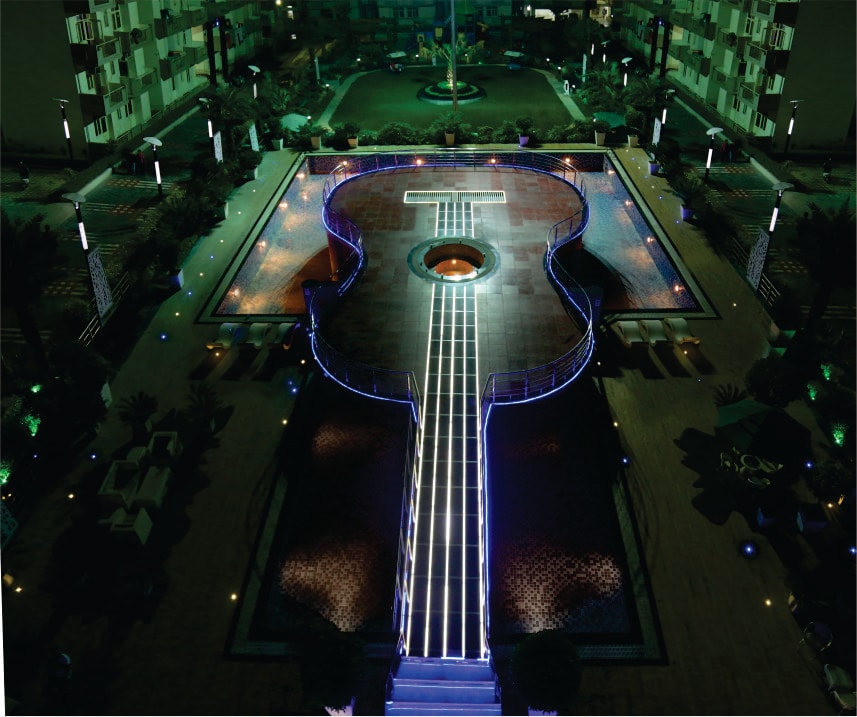 KW Srishti guitar-decked swimming pool